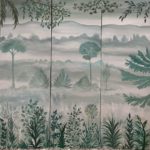 Brouillard sur la lande - Paravent en 3 vantaux de 50 x 150 cm - Peinture acrylique sur toile